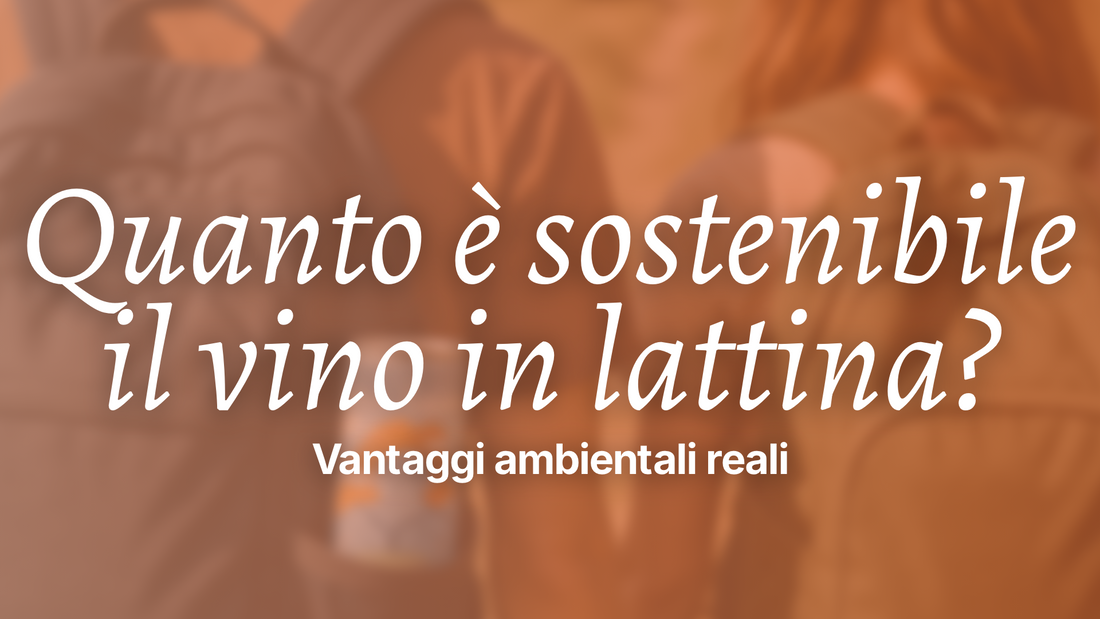 Lattina da 250ml di vino bianco PERLEDELLAGO, artigianale e sostenibile